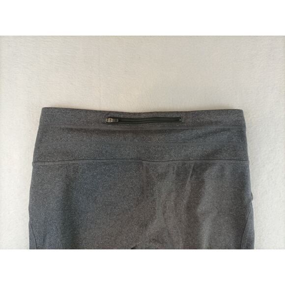 Athleta Womens Realy Capri Leggings Size M Gray Black Reflective - Picture 7 of 11